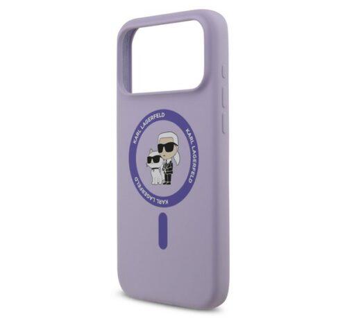 KARL LAGERFELD LIQUID SILICONE KARL AND CHOUPETTE MAGSAFE szilikon telefonvédő (ütésállóság