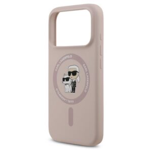KARL LAGERFELD LIQUID SILICONE KARL AND CHOUPETTE MAGSAFE szilikon telefonvédő (ütésállóság