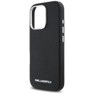 KARL LAGERFELD SAFFIANO FULL WRAPPED ELONGATED METAL LOGO szilikon telefonvédő (ütésállóság