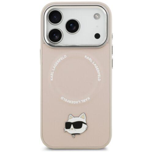 Karl Lagerfeld Choupette Pin MagSafe tok iPhone 17 Pro Max rózsaszínhez - Image 2