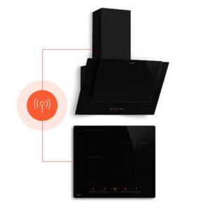 Klarstein HaloSync indukciós főzőlap páraelszívóval | 4 főzőzóna | 8400 W | 632 m³/h | 60 cm