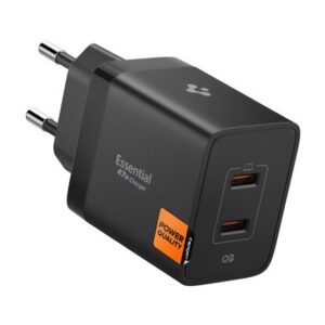 SPIGEN ESSENTIAL hálózati töltő 2 USB aljzat (47W