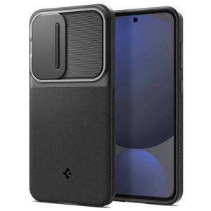SPIGEN OPTIK ARMOR szilikon telefonvédő (kameravédő) FEKETE Samsung Galaxy S24 FE 5G (SM-S721)