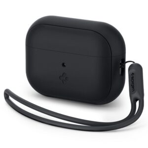 SPIGEN SILICONE FIT szilikon tok (kézpánt) FEKETE AirPods Pro/AirPods Pro 2