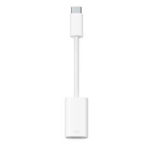 APPLE adapter kábel (lightning 8 pin aljzat - Type-C) FEHÉR