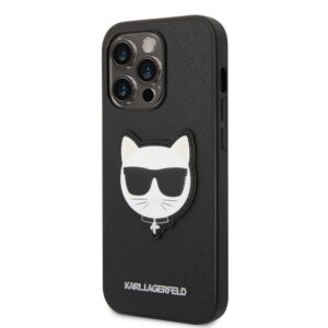 Apple iPhone 14 Pro KARL LAGERFELD KLHCP14LSAPCHK Hátlap - Fekete