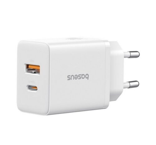 BASEUS CUBE hálózati töltő USB+Type-C aljzat (30W