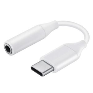 SAMSUNG adapter kábel (3.5mm jack aljzat - Type-C) FEHÉR Asus Zenfone 3 5.5 (ZE552KL)