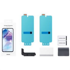 SAMSUNG képernyővédő fólia 2db (törlőkendő + segédkeret) ÁTLÁTSZÓ Samsung Galaxy A55 5G (SM-A556)