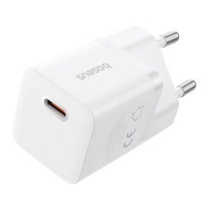 BASEUS GaN5 MINI 1C hálózati töltő Type-C aljzat (25W