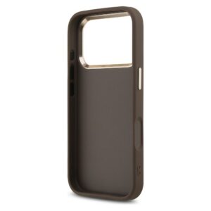 GUESS tok az IPHONE 17 Pro Max készülékhez GUHCP17X4GMGCBR (PU W/ Big 4G Classic Logo) aranybarna