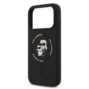 KARL LAGERFELD LIQUID SILICONE KARL AND CHOUPETTE MAGSAFE szilikon telefonvédő (ütésállóság