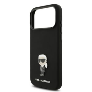 KARL LAGERFELD LIQUID SILICONE METAL IKONIK CASE szilikon telefonvédő (ütésállóság