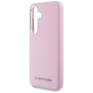 KARL LAGERFELD SAFFIANO FULL WRAPPED ELONGATED METAL LOGO szilikon telefonvédő (ütésállóság