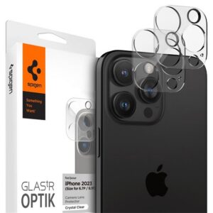 SPIGEN OPTIK kameravédő üveg 2db (9H) ÁTLÁTSZÓ Apple iPhone 15 Pro Max