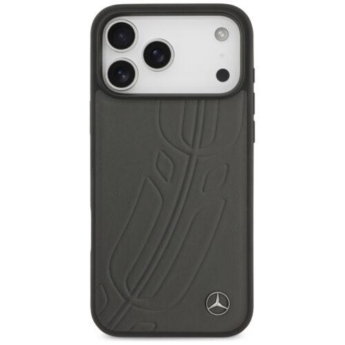 tok Mercedes bőr nagy babér hagyja MagSafe iPhone 17 Pro Max antracythez antracyt - Image 2