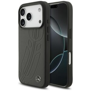 tok Mercedes bőr nagy babér hagyja MagSafe iPhone 17 Pro antracyt számára
