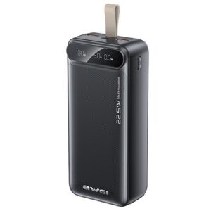 AWEI PA-12 vésztöltő 2 USB+Type-C aljzat (30000mAh