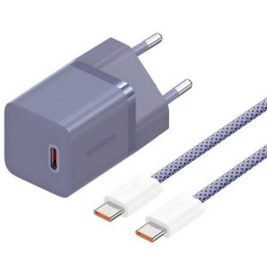 BASEUS GaN5 MINI 1C hálózati töltő Type-C aljzat (30W