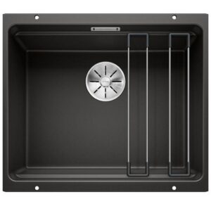 Blanco ETAGON 500-U-PD Fekete színű tart.Gránit mosogatótál (525887)