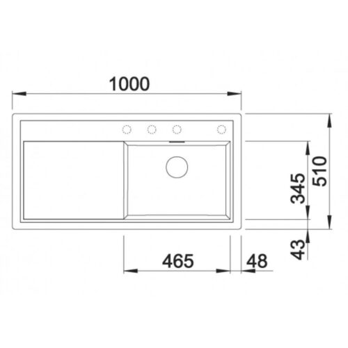 Blanco ZENAR XL 6S Silgránit Törtfehér színű-EXC balos Gránit mosogatótál (527187) - Image 2