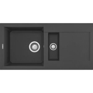 Elleci Easy 425 M70 Nero metal Gránit mosogatótálca (LMY42570)Munkalapra szerelhető