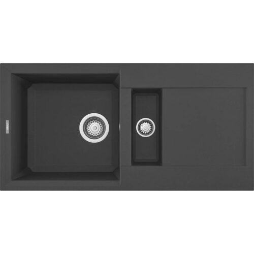 Elleci Easy 425 M70 Nero metal Gránit mosogatótálca (LMY42570)Munkalapra szerelhető