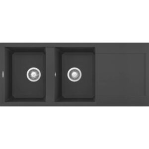 Elleci Easy 500 M70 Nero metal Gránit mosogatótálca (LMY50070)Munkalapra szerelhető