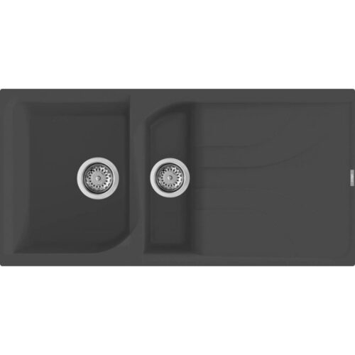 Elleci Ego 475 M70 Nero metal Gránit mosogatótálca (LME47570)Munkalapra szerelhető