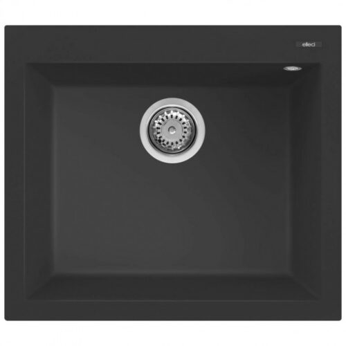 Elleci Quadra 105 G40 Nero Gránit mosogatótálca (LGQ10540)Munkalapra szerelhető