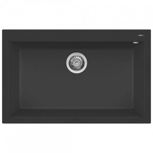 Elleci Quadra 130 G40 Nero Gránit mosogatótálca (LGQ13040)Munkalapra szerelhető
