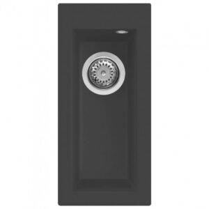 Elleci Quadra 50 M70 Nero metal Gránit mosogatótálca (LMQ05070)Munkalapra szerelhető
