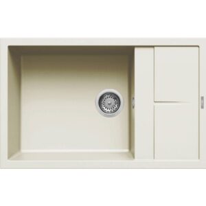 Elleci Unico 310 G62 Bianco Antico Gránit mosogatótálca (LGU31062)Munkalapra szerelhető