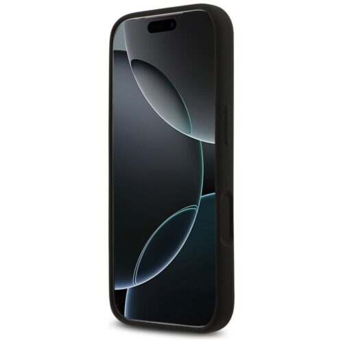 GUESS tok IPHONE 17 Pro kompatibilis MagSafe GUHMP17LSCTRLMK (szilikon W/ háromszög logó) fekete - Image 2