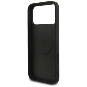 GUESS tok az IPHONE 17 Pro Max-hoz kompatibilis a MagSafe GUHMP17XG4GFRK (PU 4G Ring Classic Logo) fekete