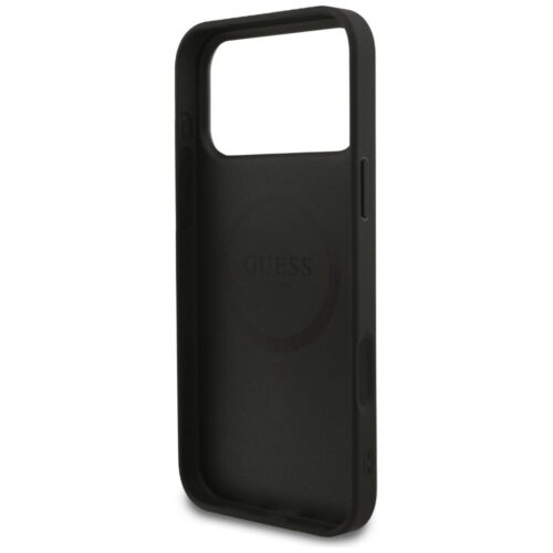 GUESS tok az IPHONE 17 Pro Max-hoz kompatibilis a MagSafe GUHMP17XG4GFRK (PU 4G Ring Classic Logo) fekete