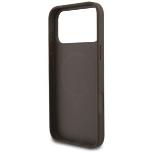 GUESS tok az IPHONE 17 Pro Max-hoz kompatibilis a MagSafe GUHMP17XG4GFRW (PU 4G Ring Classic Logo) barna