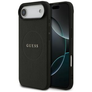 Guess szemcsés gyűrűs MagSafe tok iPhone Air készülékhez fekete