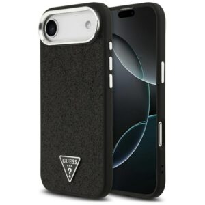 Guess tok Guess Glitter háromszög logó MagSafe iPhone Air készülékhez fekete