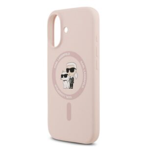 KARL LAGERFELD LIQUID SILICONE KARL AND CHOUPETTE MAGSAFE szilikon telefonvédő (ütésállóság