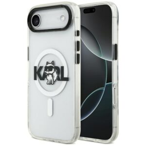 Karl Lagerfeld IML IML Choupette Choupette Sketch Logo MagSafe tok az iPhone Airhez Tiszta