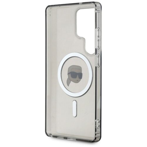 Karl Lagerfeld KLHMS25LHLSKIK IML Metal Karl Heads MagSafe-kompatibilis tok Samsung Galaxy S25 Ultra - fekete