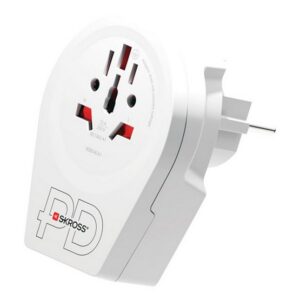 SKROSS utazó töltő USB+Type-C aljzat (250V/2.4A