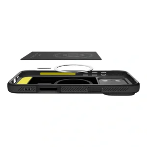 SPIGEN tok RUGGED ARMOR MAG kompatibilis a MagSafe készülékkel az IPHONE 17 Pro készülékhez matt fekete színű