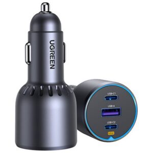 UGREEN EC703 autós töltő USB+2 Type-C aljzat (75W