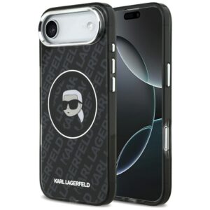 tok Karl Lagerfeld IML Karl Head Logo MagSafe tok iPhone Air készülékhez fekete