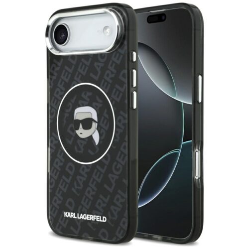 tok Karl Lagerfeld IML Karl Head Logo MagSafe tok iPhone Air készülékhez fekete