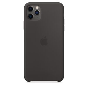 Apple iPhone 11 Pro Max Liquid Silicon Hátlap - Fekete