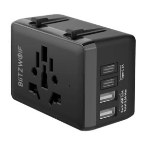 BLITZWOLF BW-TA1 utazó töltő 2 USB+2 Type-C aljzat (20W