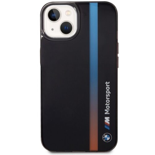 Etui BMW BMHCP14S22HVGV iPhone 14 6.1" fekete IML tricolor csíkozású csíkok tok - Image 2